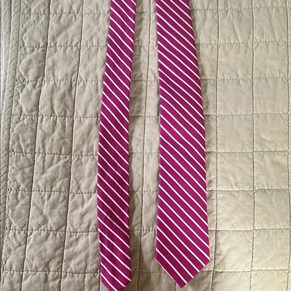 Pink Striped Men's Tie